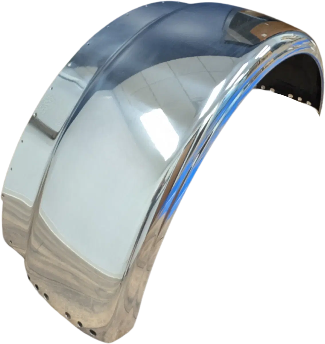 Polished Aluminum Fender for Peterbilt 389 Trucks - Driver Side
